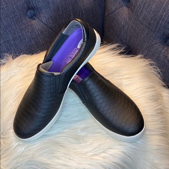 Dr. Scholl's Shoes - Dr. Scholl’s Fashion Sneaker Black Python Sz 11M